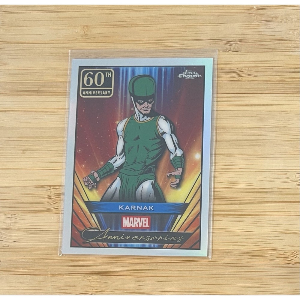 2025 Topps Chrome Marvel Karnak 60th Anniversary #MA-11‎ Refractor Card